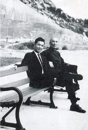 Ip Ching and his father Ip Man